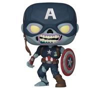 Funko Pop! Marvel - What If - Zombie Captain America - Marvel What If - Figura de Vinilo Coleccionable - Idea de Regalo- Mercancia Oficial - Juguetes para Niños y Adultos - TV Fans