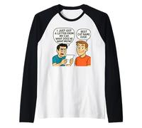 ¿Qué Quiere Miau? - Divertido diseño de Juego de Palabras de Gato Camiseta Manga Raglan