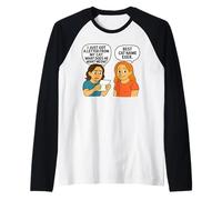 ¿Qué Quiere Miau? - Divertido diseño de Juego de Palabras de Gato Camiseta Manga Raglan