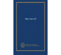 Que sais-je? (no. 1317)