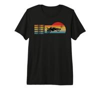 Qué Salvamento Vintage Retro Rocket Soccer Car League Camiseta Premium