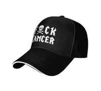 Que Se Joda El Cáncer con La Calavera Y Los Huesos Cruzados Hombre Mujer Gorras Hip Hop Protección UV Sombrero Protección Solar Snapback Cap para Senderismo Verano Running