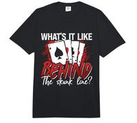 ¿Qué se Siente detrás de la línea Skunk Play Card Cribbage Comfort Colors Adult Heavyweight T-Shirt