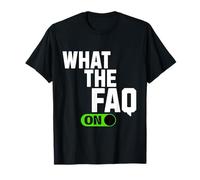 Qué son las preguntas frecuentes Signo de interrogación divertido Humor Preguntas frecuentes Acrónimo Compañeros de trabajo Camiseta