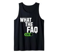 Qué son las preguntas frecuentes Signo de interrogación divertido Humor Preguntas frecuentes Acrónimo Compañeros de trabajo Camiseta sin Mangas