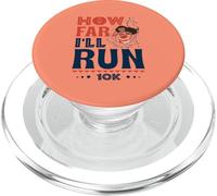 Qué Tan lejos correré - Carrera de Corredor empoderado 10K PopSockets PopGrip para MagSafe