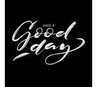 Que tenga un lindo día Pegatinas de pared 57.6x95cm No se cae Blanco