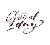 Que tenga un lindo día Pegatinas de pared de vinilo 57.6x95cm No daña la superficie de la pared Café