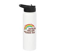 Que tengas el día por el que votaste | Funny Political - Sarcastic Ret Stainless Steel Insulated Water Bottle