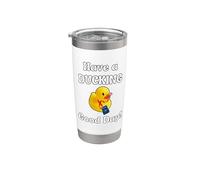 Que tengas un buen día de crucero escondiéndote encontrar patos divertido Vaso térmico de acero inoxidable de doble pared