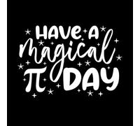 ¡Que tengas un día pi mágico! Pegatinas de pared 50.4x72.7cm No daña la superficie de la pared Blanco