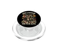 Qué Tiempo jodido para Estar Vivo Amantes de Memes de Broma PopSockets PopGrip para MagSafe