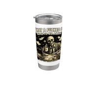 Qué tiempo jodido para estar vivo Amantes de memes de broma Vaso térmico de acero inoxidable de doble pared