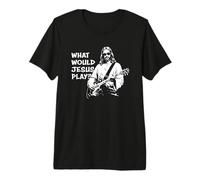 ¿Qué tocaría Jesús? Meme Divertido de Jesús Tocando la Guitarra Camiseta Premium