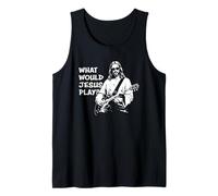 ¿Qué tocaría Jesús? Meme Divertido de Jesús Tocando la Guitarra Camiseta sin Mangas