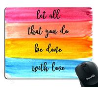 Que Todo Lo Que Hagas Sea Hecho con Amor - Citas Cristianas Versículos Bíblicos Alfombrilla para Ratón Antipolvere Alfombrilla De Ratón Bordes Cosidos Alfombrillas De Mouse 25X30Cm