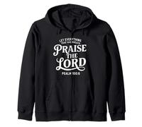 Que todo lo que tiene aliento alabe al Señor Salmo 150:6 Sudadera con Capucha