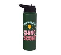 Que Tu Luz Brille Tan Brillante Jesús Biblia Cristiana Stainless Steel Insulated Water Bottle
