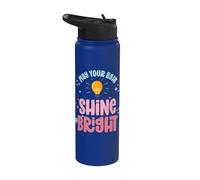Que Tu Luz Brille Tan Brillante Jesús Biblia Cristiana Stainless Steel Insulated Water Bottle