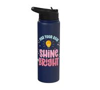 Que Tu Luz Brille Tan Brillante Jesús Biblia Cristiana Stainless Steel Insulated Water Bottle