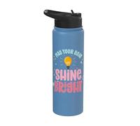 Que Tu Luz Brille Tan Brillante Jesús Biblia Cristiana Stainless Steel Insulated Water Bottle