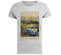 ¡Qué Viaje Tan Largo Y Extraño! Camiseta De Manga Corta De Mujer Gris Grey Women tee Short Sleeve T-Shirt