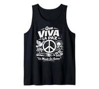 Que Viva La Paz - Paloma española con Signo de Paz Positivo Camiseta sin Mangas