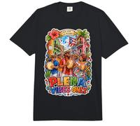 ¡Que Viva La Plena! Plena Vibes Solo Música Puertorriqueña Comfort Colors Adult Heavyweight T-Shirt