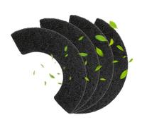 QUEARN Paquete de 4 filtros de carbono compatibles con Litter-Robot 4, filtros de caja de arena para gatos de repuesto para absorber olores, controlar la humedad de mascotas y mantener el hogar fresco