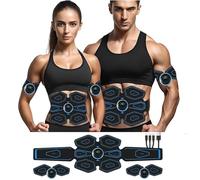 Queath EMS - Entrenador muscular abdominal, estimulador muscular ABS, 8 modos y 18 intensidades para entrenamiento abdominal/brazo/pierna/cadera, estimulador muscular EMS, tóner muscular abdominal