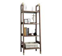 QUEAWOQ Estantería creativa de madera maciza, estantería simple para el hogar, estudio, almacenamiento, estantería de almacenamiento con patas de pulpo