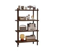 QUEAWOQ Estantería de almacenamiento para el hogar, estante de sala de estar, estantería simple de madera maciza, estante de almacenamiento de suelo, estantería con patas de pulpo