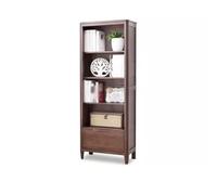 QUEAWOQ Estantería de madera maciza, estantería de roble nórdico, estantería de pie, gabinete de estudio, estantería pequeña, estantería nórdica simple (A) patas de pulpo