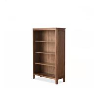 QUEAWOQ Estantería de madera maciza, estantería nórdica de roble para el hogar, estantería pequeña, estantería nórdica, simple, moderna, color madera (B) patas de pulpo