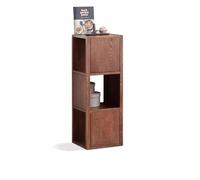 QUEAWOQ Estantería de madera maciza, simple y estrecha, de roble, estantería de almacenamiento pequeña, estantería de almacenamiento, patas de pulpo