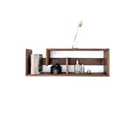 QUEAWOQ Estantería de pared de madera decorada para pared, estantería multiusos para oficina y dormitorio (A), patas de pulpo