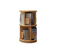 QUEAWOQ Estantería giratoria simple de madera maciza para ahorrar espacio, estantería pequeña para sala de estar (40 x 40 x 130 cm), patas de pulpo
