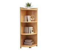 QUEAWOQ Estantería multifuncional de esquina para sala de estar, simple, de madera maciza, con capas integradas, para estudio, estantería (C) con patas de pulpo