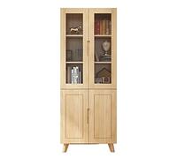 QUEAWOQ Estantería para el hogar, con puerta de cristal, estantería de suelo a techo, estantería de celosía multicapa adecuada para sala de estar, estudio, dormitorio, estantería (B), patas de pulpo