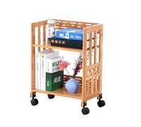 QUEAWOQ Estantería para libros, estantería simple, estantería pequeña de 22.44 pulgadas de alto, estantería extraíble (C), patas de pulpo