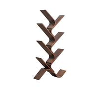 QUEAWOQ Estantería pequeña con forma de árbol, estantería multicapa, estante de suelo, estante de oficina, estantería de estudio, estantería de 6 estanterías (beige, A2), patas de pulpo