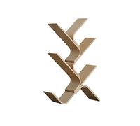 QUEAWOQ Estantería pequeña con forma de árbol, estantería multicapa, estante de suelo, estante de oficina, estantería de estudio, estantería de 6 estanterías (beige, A2), patas de pulpo