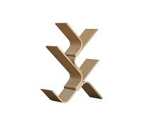 QUEAWOQ Estantería pequeña con forma de árbol, estantería multicapa, estante de suelo, estante de oficina, estantería de estudio, estantería de 6 estanterías (beige, A2), patas de pulpo