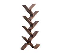 QUEAWOQ Estantería pequeña con forma de árbol, estantería multicapa, estante de suelo, estante de oficina, estantería de estudio, estantería de 6 estanterías (beige, A2), patas de pulpo