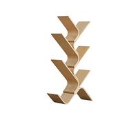 QUEAWOQ Estantería pequeña con forma de árbol, estantería multicapa, estante de suelo, estante de oficina, estantería de estudio, estantería de 6 estanterías (beige, A2), patas de pulpo