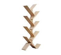 QUEAWOQ Estantería pequeña con forma de árbol, estantería multicapa, estante de suelo, estante de oficina, estantería de estudio, estantería de 6 estanterías (beige, A2), patas de pulpo