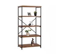 QUEAWOQ Estantería simple de hierro de madera maciza para sala de estar, dormitorio, estante de almacenamiento multicapa, estante de cocina, estantería con patas de pulpo