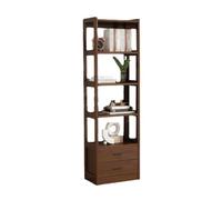 QUEAWOQ Estantería simple de madera maciza para el hogar, sala de estar, estante de almacenamiento de estudio, estantería de almacenamiento con patas de pulpo