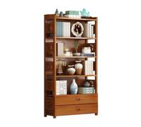 QUEAWOQ Estantería simple y moderna para almacenamiento en el hogar, estantería de pared para suelo, estantería de madera maciza, estantería simple con patas de pulpo