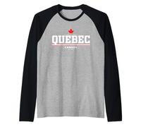 Quebec Canada Camiseta Manga Raglan